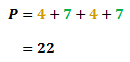 Calculating the perimeter of the parallelogram