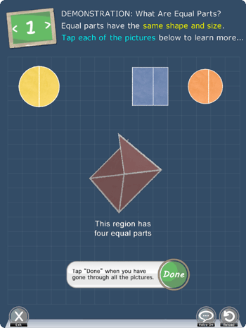 Understanding fractions app Picture 1