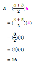 Calculating the area of a trapezoid