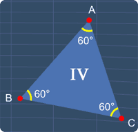 Triangle IV is an equilateral triangle