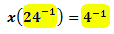 applying the exponent law at the highlighted portion